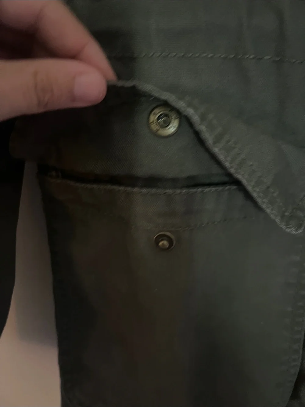 Universal Thread Olive Jacket with Branded Label - Picture 6 of 7